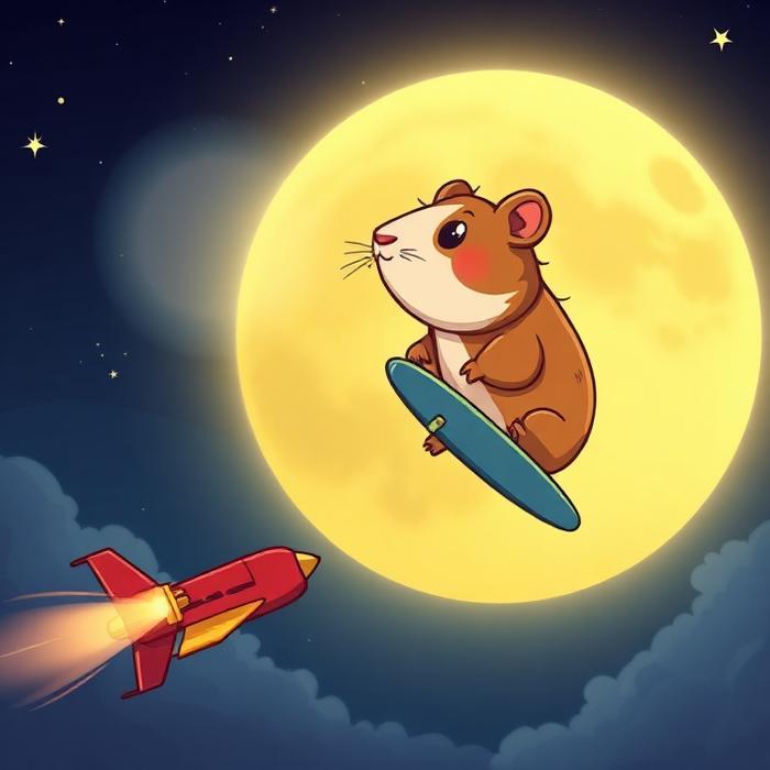 Cavy Air meme: DIRECT TO MOON
